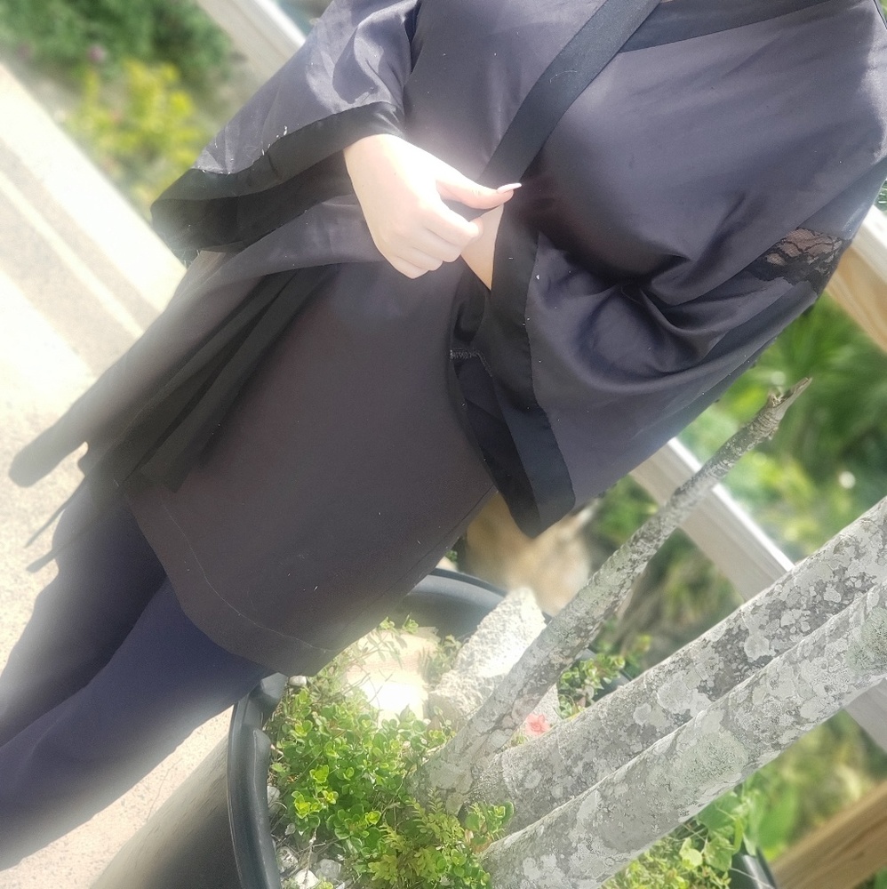 Black Silk Robes